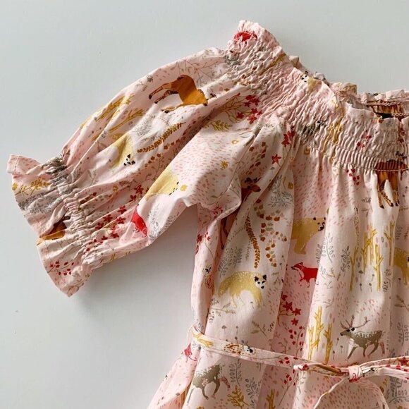 NWT Tea Collection Girl Puff Sleeve Midi Dress 2T - Picture 4 of 9